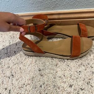 Lucky Brand Suede Espadrille Sandals